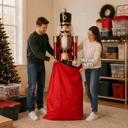 Large Nutcracker Storage Bag 75 x 27 inches for 6ft Holiday Figures