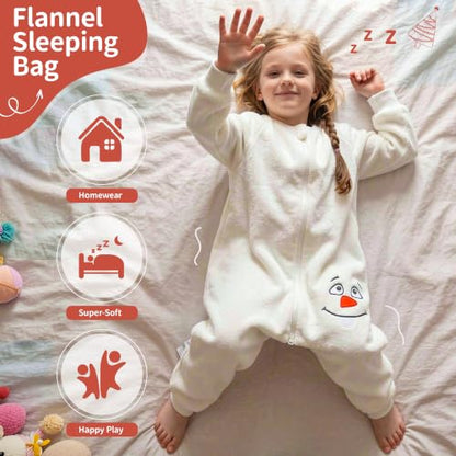 Baby Flannel Sleep Sack Wearable Blanket 9M-6Y Yeti / 18-24 Months