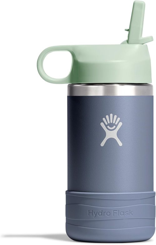 Hydro Flask Kids Water Bottle - Insulated Stainless Steel with Straw Cap - 12 Oz Koala Design