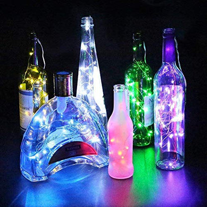 8 Pack Multicolor LED Fairy String Lights 10ft Battery Operated for DIY Crafts Weddings Parties