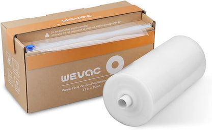 Wevac Food Vacuum Seal Roll - 11” x 150’ with Cutter | BPA-Free, Ideal for Meal Prep & Storage