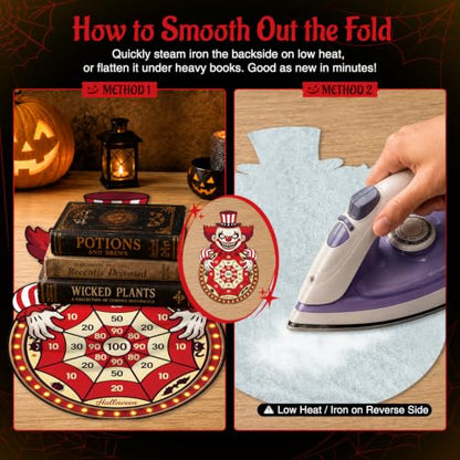 Halloween Dart Board Game with Sticky Balls for Party Decorations