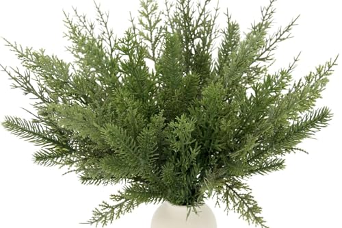 Artificial Pine Branches Assorted 60-Piece Christmas Greenery Set for Crafts and Decor