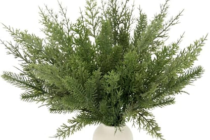 Artificial Pine Branches Assorted 60-Piece Christmas Greenery Set for Crafts and Decor