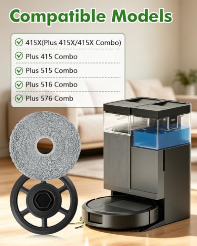 Mop Pads & Bracket Replacement Parts for iRobot Roomba 415X Plus 415, Color A