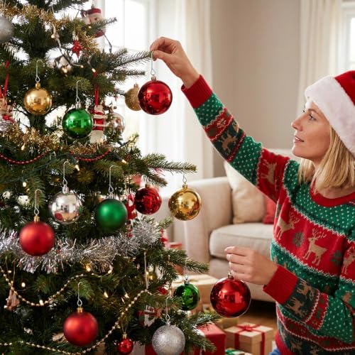 Silver Heavy Duty Christmas Ornament Hooks - 150 Pcs J-Shaped Hangers for Tree Decorations