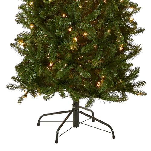 7.5ft Pre-Lit Artificial Christmas Tree with White Lights and Slim Profile