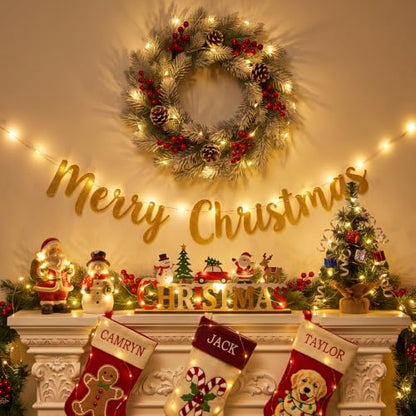 Warm White Battery Operated Fairy Lights 2 Pack 16ft LED String Lights