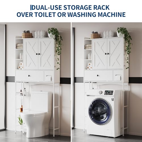 Over-The-Toilet Bathroom Storage Rack - Modern & Vintage Wall Organizer