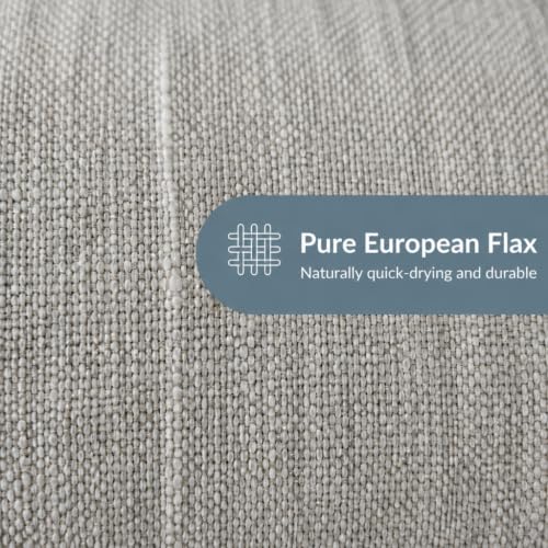 Light Gray Linen Bath Towel - 30x55-inch Travel & Beach Towel