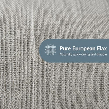 Light Gray Linen Bath Towel - 30x55-inch Travel & Beach Towel