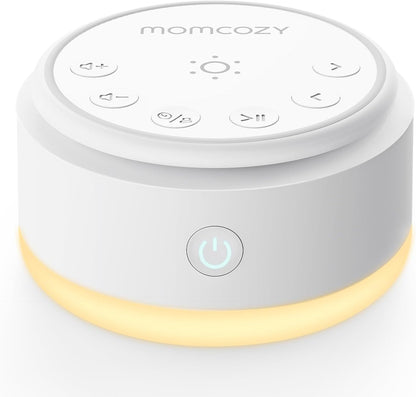 Momcozy Sound Machine - 20 Soothing Sounds with Touch Warm Light | Portable White Noise for Kids & Adults