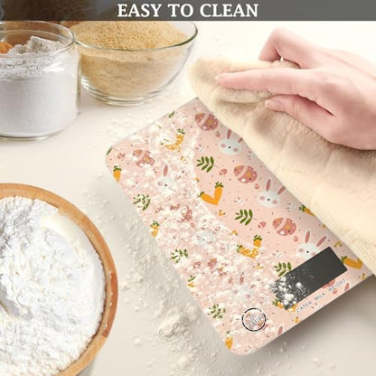Food Scale Kitchen Scale Food Scales Digital Weight Grams and Ounces Small Electronic Food Scale for Baking Cooking Easter Bunny Carrots