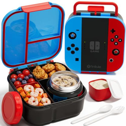 Kids Bento Lunch Box Set with Thermo Food Jar - Game Variation