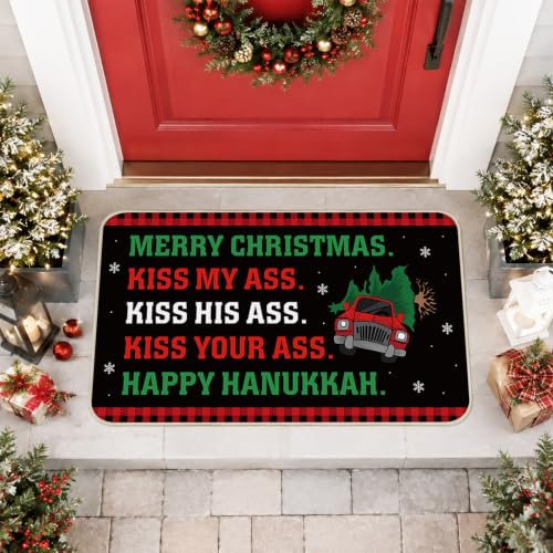 Hanukkah Doormat - Festive Jewish Holiday Entryway Decor - Arsemica