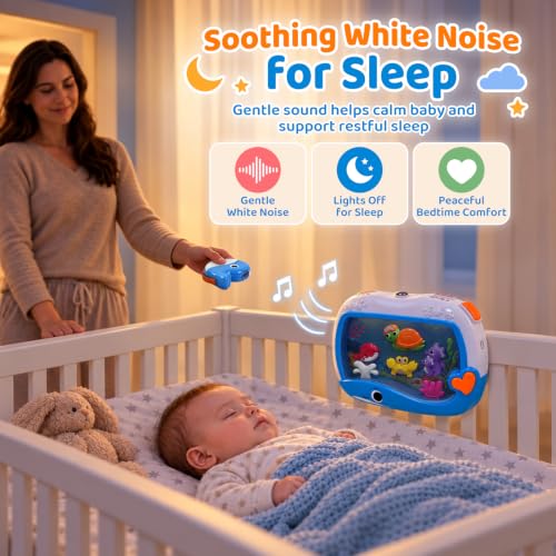 Baby Sleep Soother White Noise Machine with Night Light & Remote