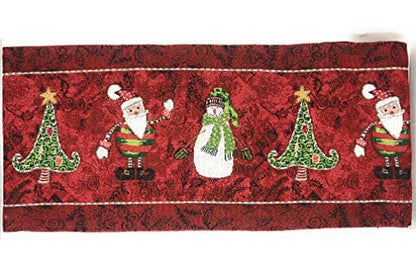 Sunflower Field Scarecrow Thanksgiving Autumn Farmhouse Vintage Woven Table Runner - 13x92, Variation of Here Comes