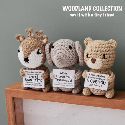 Fawn-tastic Crochet Deer Gift - Positive Birthday Gift for Women & Men