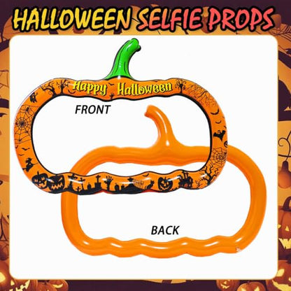 Inflatable Pumpkin Halloween Photo Booth Frame - Orange Pumpkin Variation