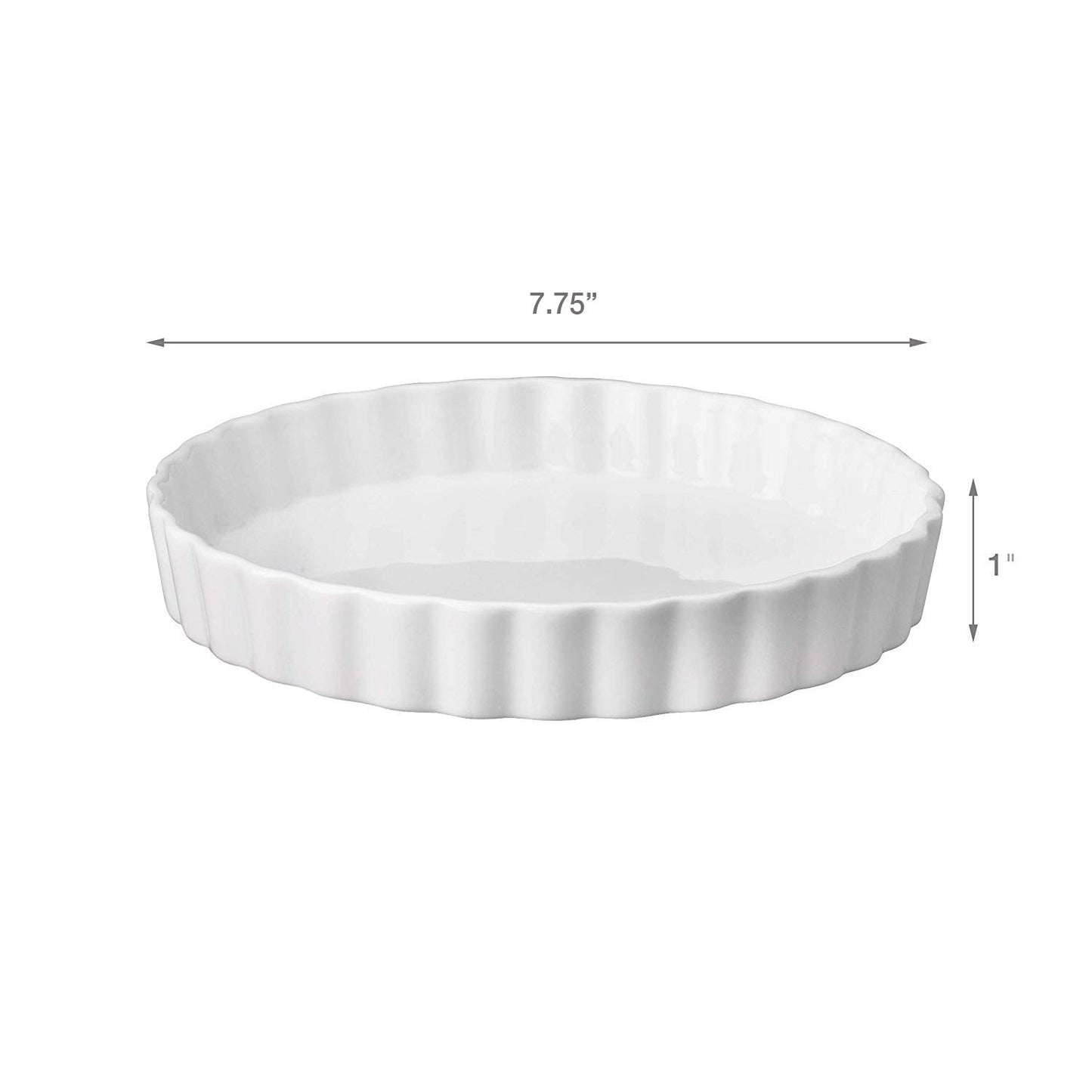 HIC Kitchen White Porcelain, 8-Inch