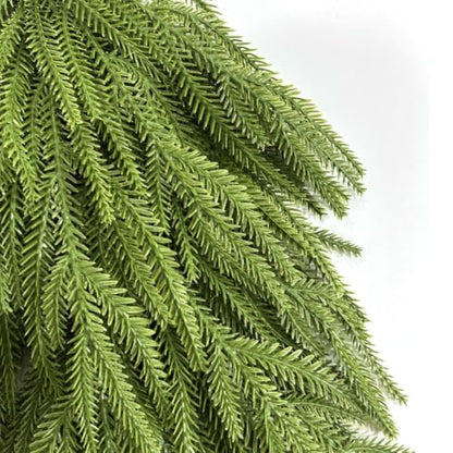 2 Pcs 25-Inch Realistic Norfolk Pine Swag for Front Door - Holiday & Decor