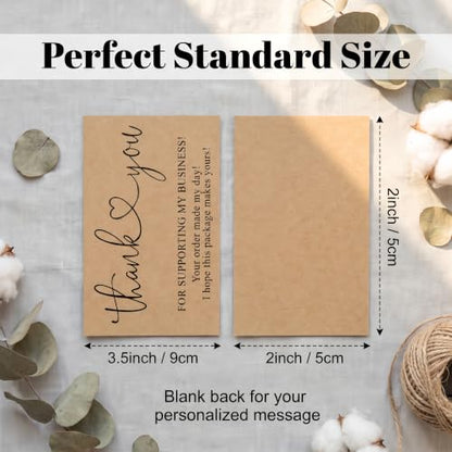 Thank You Cards for Small Business Bulk Set 300 Count 2 x 3.5 Inches