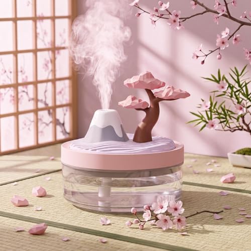 Cherry Blossom Cool Mist Humidifier with Night Light - Whisper-Quiet Home & Nursery Decor
