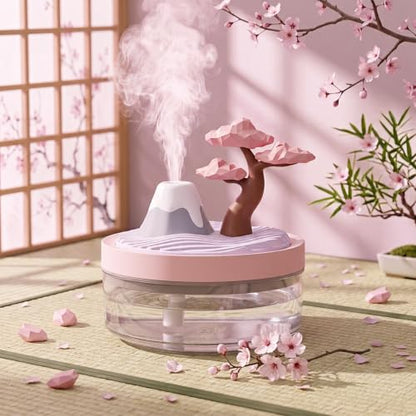 Cherry Blossom Cool Mist Humidifier with Night Light - Whisper-Quiet Home & Nursery Decor