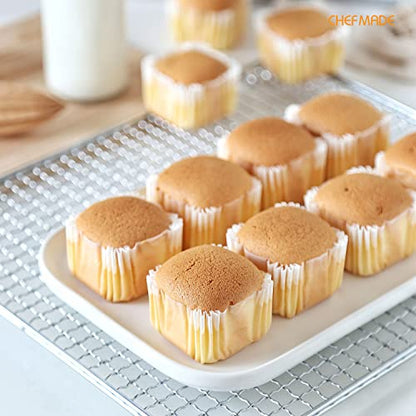 CHEFMADE Muffin Cake Pan, Nonstick 4-Inch 4Pcs Cupcake Pan Set Muffin Cake Pan, Nonstick 4-Inch 4Pcs Cupcake Pan Set