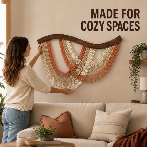 Large Boho Tapestry Wall Hanging - Rustic Wall Art Decor for Living Room