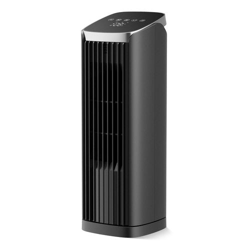 PNTCK Fan for Bedroom, 13" Tower Fan with Remote, 4 Modes 4 Speeds Max 24ft/s, 70° Oscillating Desk Fan, 12H Timer Portable Fans, Cooling Fans for Office, Home
