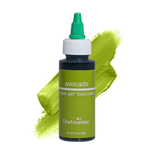 Chefmaster Avocado Liqua-Gel® Food Coloring - Vibrant Professional-Grade Dye for Icing & Fondant | 2.3 oz