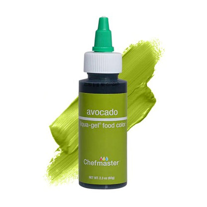 Chefmaster Avocado Liqua-Gel® Food Coloring - Vibrant Professional-Grade Dye for Icing & Fondant | 2.3 oz