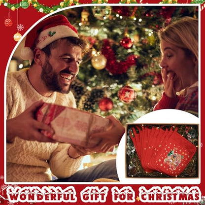 Christmas Pot Holders with Pocket - Vivid 12 Pack Heat Resistant Kitchen Accessories