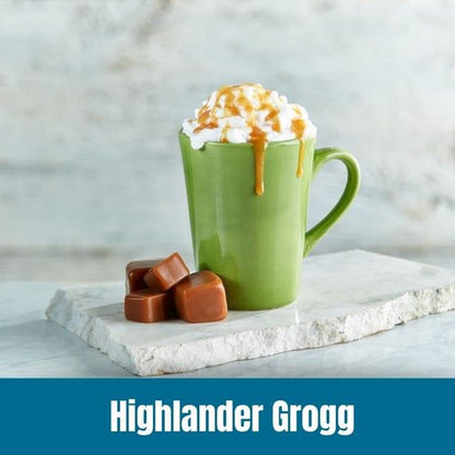 Door County Coffee Highlander Grogg Flavored Ground - 30 Single Serve Cups | Medium Roast, 100% Specialty Arabica