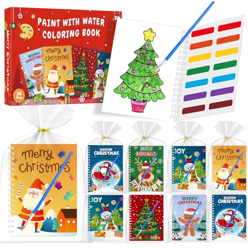 Kids Water Coloring Books Bulk Pack - Christmas Party Favors & Classroom Gifts