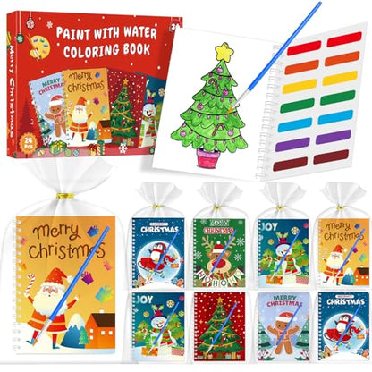 Kids Water Coloring Books Bulk Pack - Christmas Party Favors & Classroom Gifts