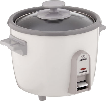 Zojirushi 3-Cup Rice Cooker & Steamer - Perfectly Cooked Rice Every Time | White Finish