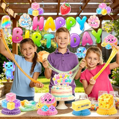 Colorful Paper Birthday Decorations with Dumpling & Dimsum Theme - Party Supplies