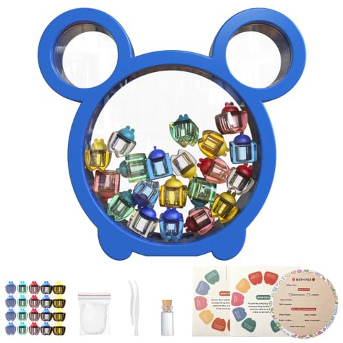 Baby Tooth Fairy Storage Box with Capsules & Keepsake Jar - Cute Baby Teeth Keepsake