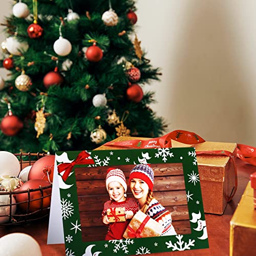 Minimalist Christmas Photo Frame Cards 72 Pack with Envelopes