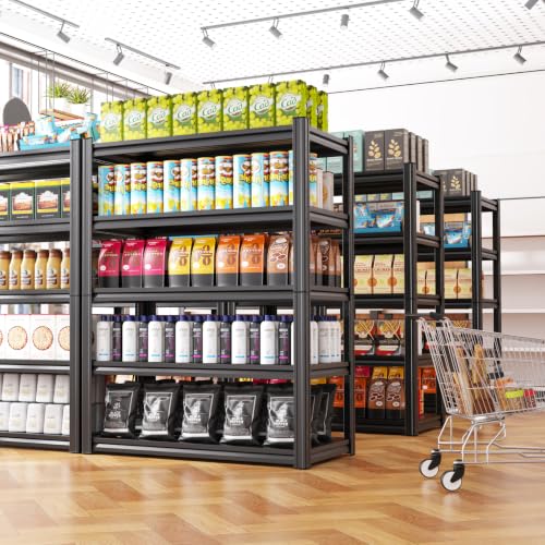 Heavy Duty 5-Tier Garage Shelving Unit - Adjustable Metal Storage Racks
