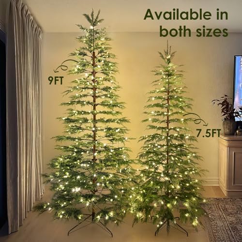 7ft 6in Pre-Lit Twinkle Christmas Cypress Tree - Natural Look, Warm White LEDs