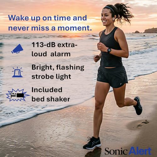 Bluetooth Projection Alarm Clock with Bed Shaker - Black / 2