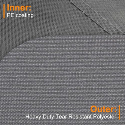 NettyPro Large Rolling Cushion Storage Bags with Wheels & Handle - 50L Grey