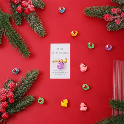 Bright Christmas Inspirational Gift Set with Ducks & Motivational Cards - 24 Sets