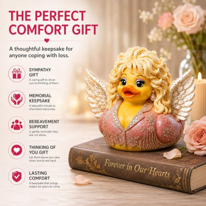 Dolly Duck Figurine - Country Chic Memorial Duck for Music Lovers - Variation #01