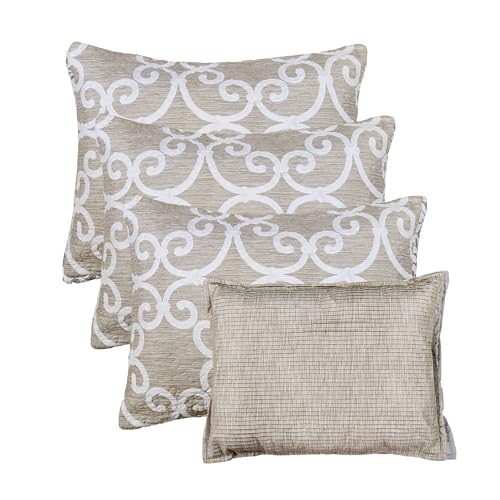 Home Soft Things Geometric Taupe Daybed Bedding Cover Set - 75 x 39 Inches