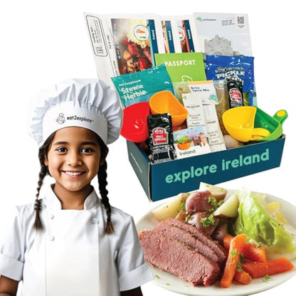 Kids Cooking Set - Explore Ireland / Cooking - 16 Pcs with Recipes & Ingredients