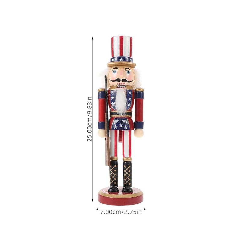 This listing contains ALL variants of: Nutcracker Soldier – Gun Variation – US Flag Patriotic Wooden Nutcracker